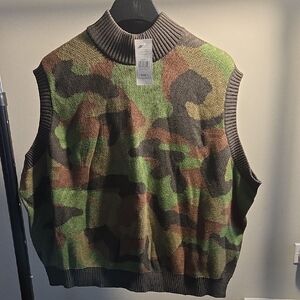 Fashion to Figure Camouflage Sweater Vest